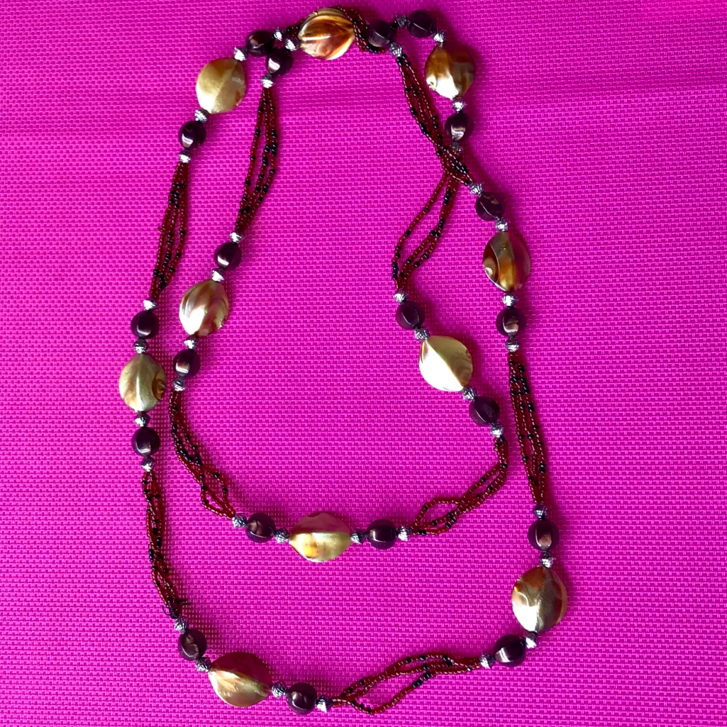 Bke Double Wrap Beaded Necklace 6$